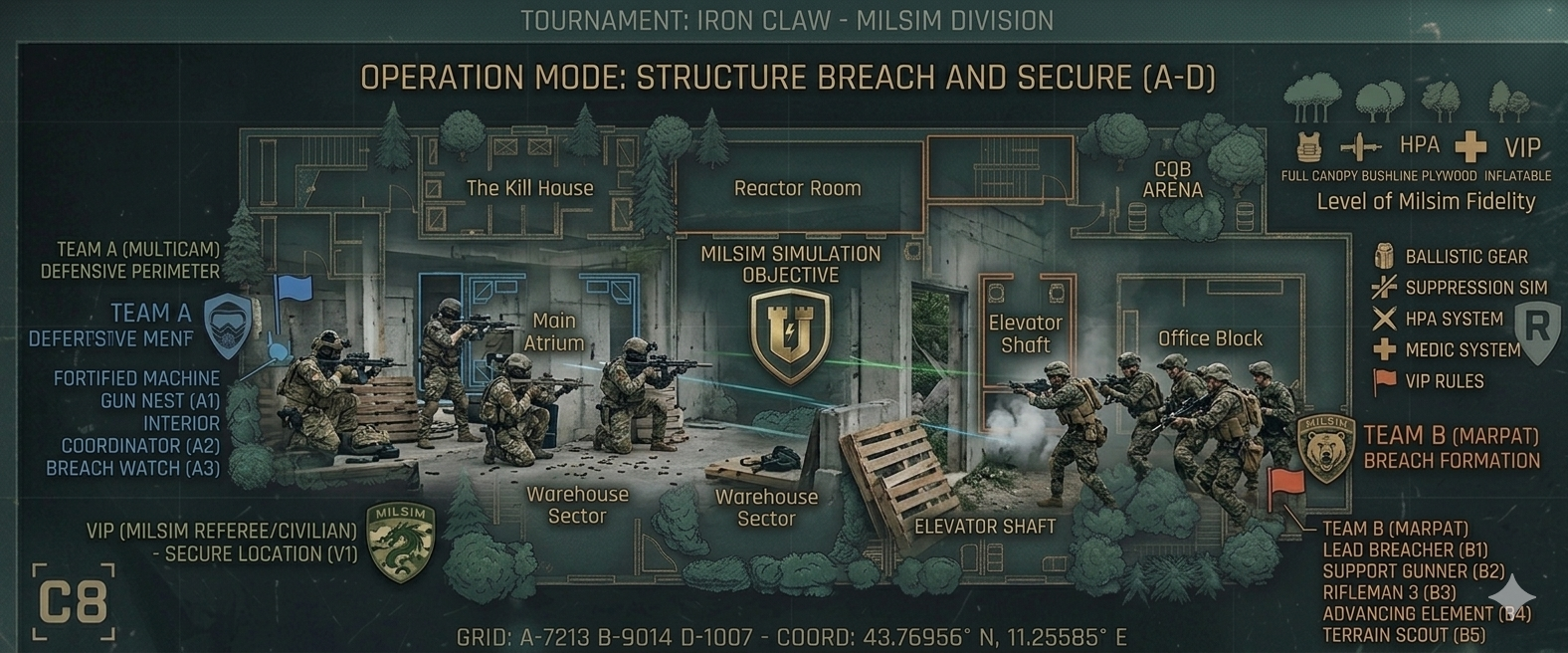 Milsim scenario map